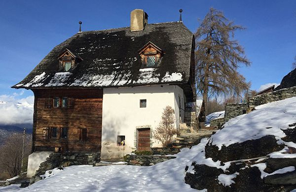 Maison Ecogia aux Agettes en hiver
